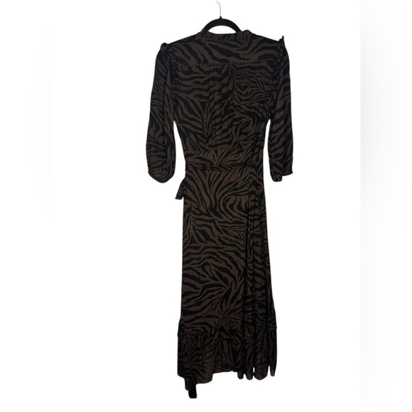 BA&SH Selena Zebra Print High Low Maxi Dress Size Small - Picture 8 of 16